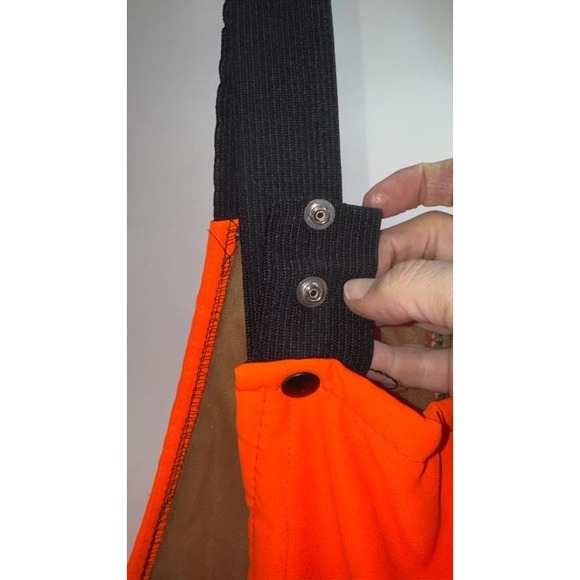 Empire Insulated Wear Men's Blaze Orange B200 Bib Overalls Hunting | Size M - Picture 5 of 16